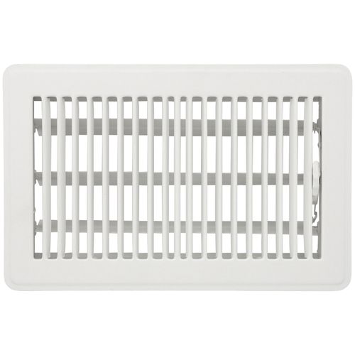 Main product image of 6" x 10" (Wall Opening Size) White Floor Register (350 Series)