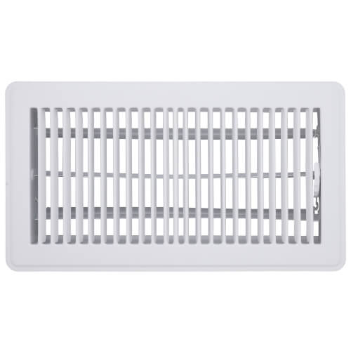 Main product image of 6" x 12" (Wall Opening Size) White Floor Register (350 Series)