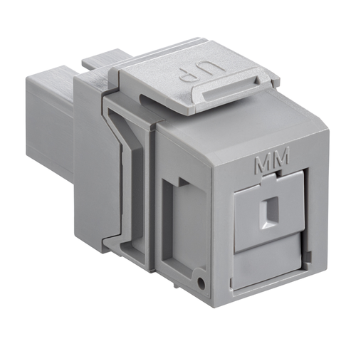 Main product image of Quickport, Multimode Simplex Sc Fiber Optic Adapter Module, Phosphor Bronze (Gray)