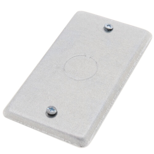 Main product image of 4" x 2-1/8" x 1/4" Raised Utility Box Cover w/ 1/2" Knockout