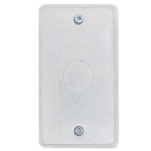 Main product image of 4" x 2-1/8" x 1/4" Raised Utility Box Cover w/ 1/2" Knockout