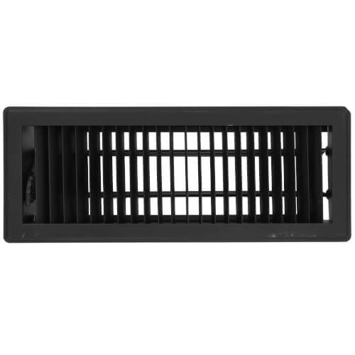Main product image of 4" x 12" (Wall Opening Size) Black Floor Register (411 Series)