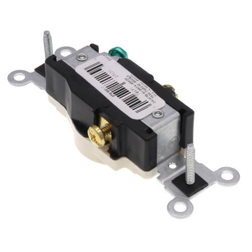 Main product image of Narrow Body Single Receptacle, 20A, NEMA 6-20R - Light Almond (250V)