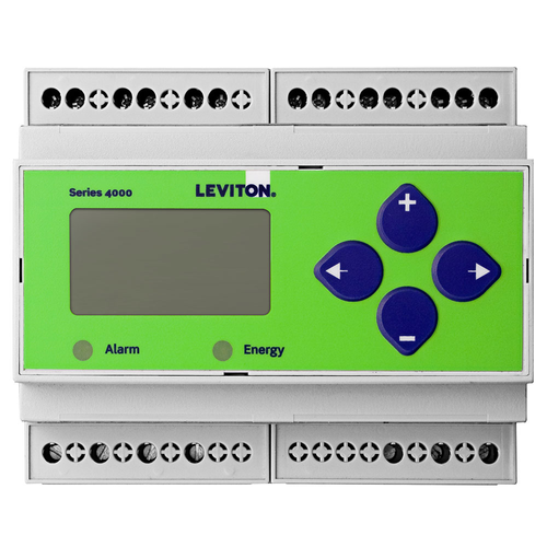 4DUMRR Leviton 4DUMRR Submeter, Indoor, Din Rail Mount, 90600vac
