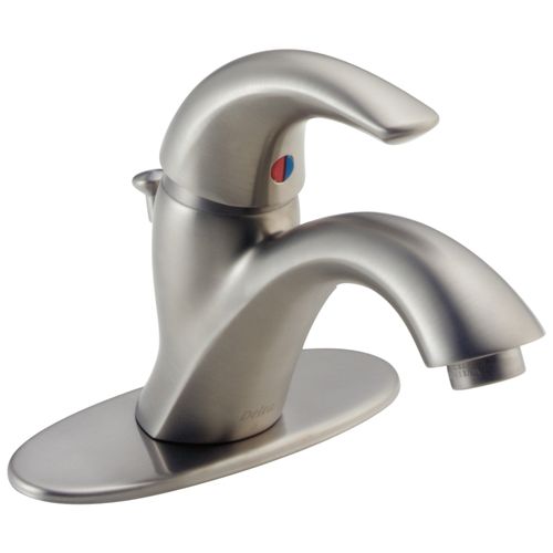 Main product image of 1 Handle Bathroom Faucet, 1 or 3-hole 4" installation (Stainless), 583LF-SSWF
