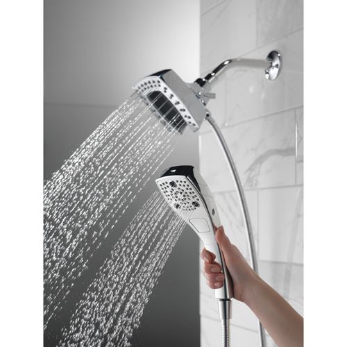 Main product image of H2okinetic In2ition 5-Setting Square 2-in-1 Shower (Chrome), 58474-25