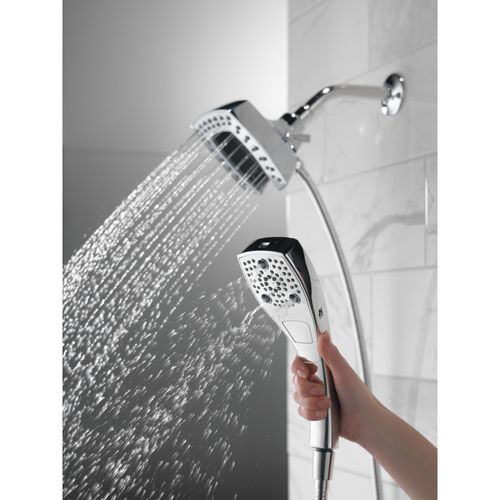 Main product image of H2okinetic In2ition 5-Setting Square 2-in-1 Shower (Chrome), 58474-25