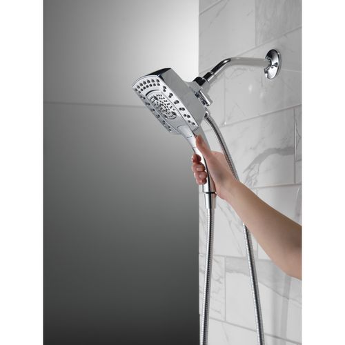 Main product image of H2okinetic In2ition 5-Setting Square 2-in-1 Shower (Chrome), 58474-25