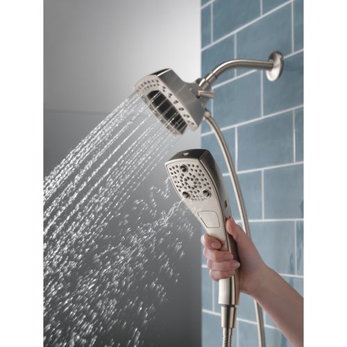 Main product image of H2okinetic In2ition 5-Setting Square 2-in-1 Shower (Stainless), 58474-SS25