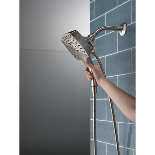 Main product image of H2okinetic In2ition 5-Setting Square 2-in-1 Shower (Stainless), 58474-SS25