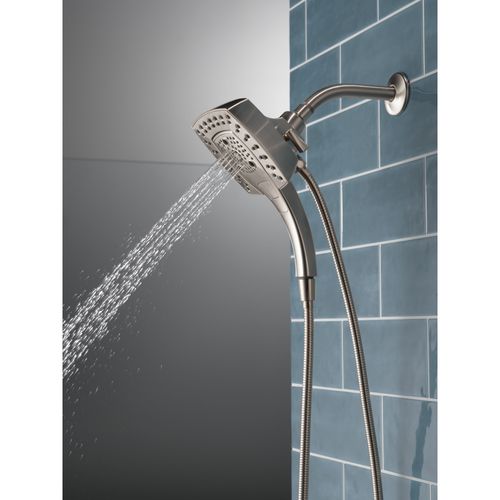Main product image of H2okinetic In2ition 5-Setting Square 2-in-1 Shower (Stainless), 58474-SS25