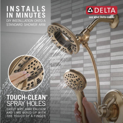 58499CZ Delta 58499CZ In2ition HSSH 2in1 Shower Head 1.75 GPM 4
