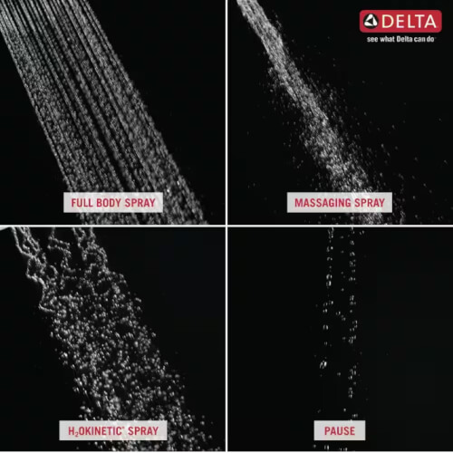 58499RB Delta 58499RB In2ition HSSH 2in1 Shower Head 1.75 GPM 4