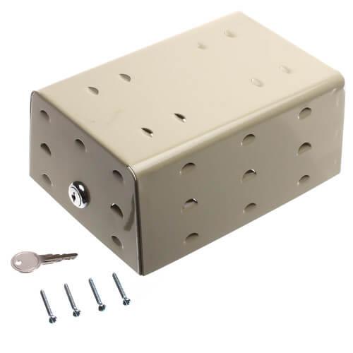 585TG4 DiversiTech 585TG4 6" x 4" x 3" Steel Thermostat Guard