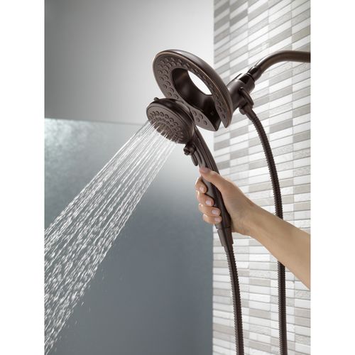 Main product image of In2ition HSSH 2.5 Gpm 5-Setting Round Dual Shower Head with HandHeld Spray (Venetian Bronze), 58569-RB25-PK
