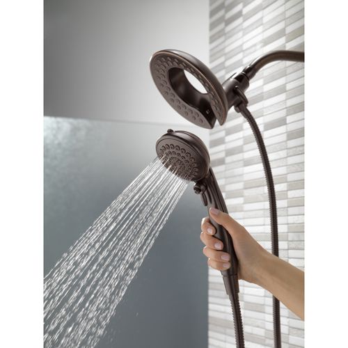 Main product image of In2ition HSSH 2.5 Gpm 5-Setting Round Dual Shower Head with HandHeld Spray (Venetian Bronze), 58569-RB25-PK