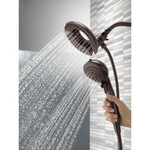 Main product image of In2ition HSSH 2.5 Gpm 5-Setting Round Dual Shower Head with HandHeld Spray (Venetian Bronze), 58569-RB25-PK