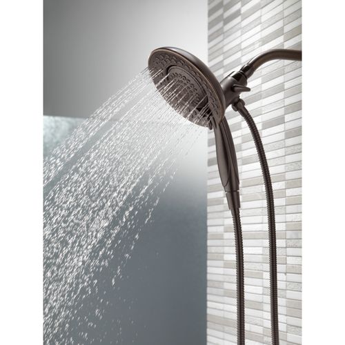 Main product image of In2ition HSSH 2.5 Gpm 5-Setting Round Dual Shower Head with HandHeld Spray (Venetian Bronze), 58569-RB25-PK