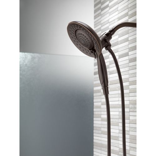 Main product image of In2ition HSSH 2.5 Gpm 5-Setting Round Dual Shower Head with HandHeld Spray (Venetian Bronze), 58569-RB25-PK