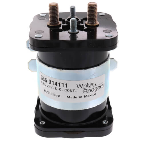 Main product image of Solenoid, SPDT, 24 VDC Isolated Coil, Normally Open Continuous Contact Rating 200 Amps, Inrush 600 Amps