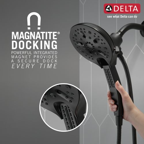 Main product image of In2ition H2OKinetic 5-Setting 2-in-1 Shower, 2.5 GPM (Matte Black), 58620-BL25-PK