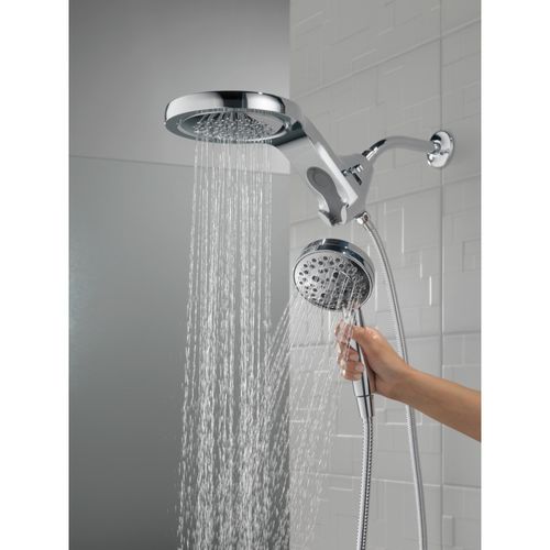 Main product image of HydroRain H2OKinetic 5-Setting 2-in-1 Shower Head, 1.75 GPM (Lumicoat Chrome), 58680-PR