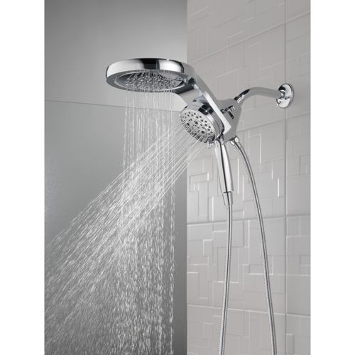 Main product image of HydroRain H2OKinetic 5-Setting 2-in-1 Shower Head, 1.75 GPM (Lumicoat Chrome), 58680-PR