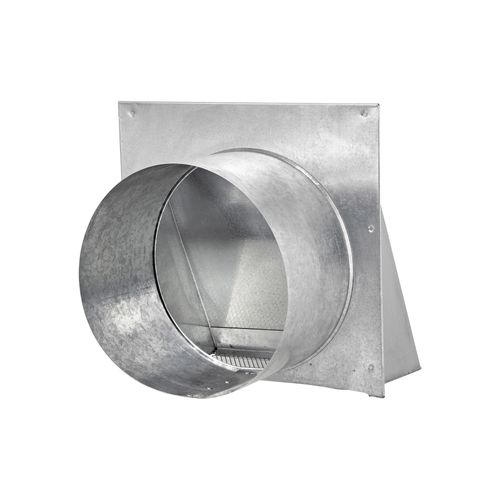 Main product image of 10" Galvanized Fresh Air Intake Vent w/ Screen, No Damper, 6" Pipe (26-Gauge)