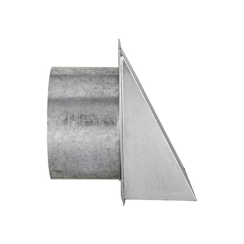 Main product image of 10" Galvanized Wall Exhaust Hood Vent w/ Spring Damper & Screen, 6" Pipe (26-Gauge)