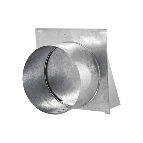 Main product image of 10" Galvanized Wall Exhaust Hood Vent w/ Spring Damper & Screen, 6" Pipe (26-Gauge)