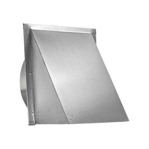 Main product image of 10" Aluminum Wall Exhaust Hood Vent w/ Spring Damper & Screen, 3" Pipe (20-Gauge)