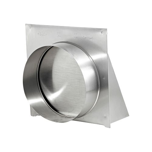 Main product image of 10" Aluminum Wall Exhaust Hood Vent w/ Spring Damper & Screen, 3" Pipe (20-Gauge)