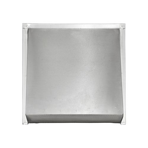 Main product image of 12" Aluminum Wall Exhaust Hood Vent w/ Spring Damper & Screen, 3" Pipe (20-Gauge)