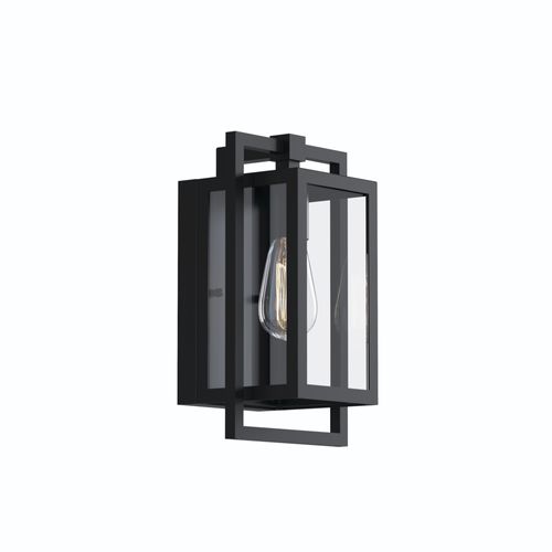 Main product image of Goson 12" 1 Light Wall Light w/ Clear Glass (Black)