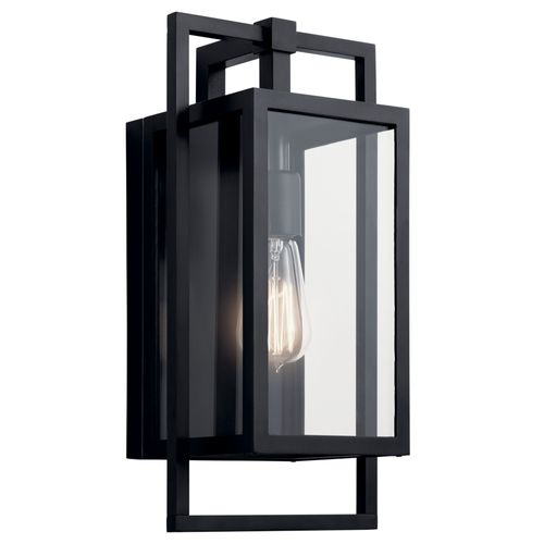 Main product image of Goson 16" 1 Light Wall Light w/ Clear Glass (Black)