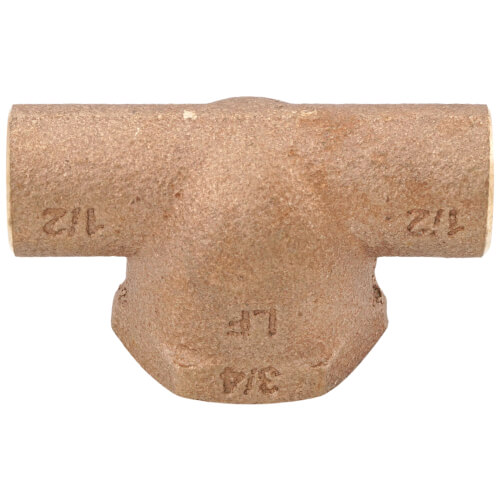 Main product image of 1/2" x 1/2" x 3/4" CxCxF Tee (Lead Free)