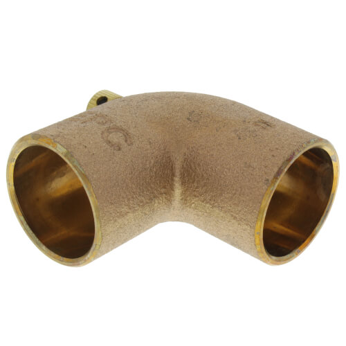 Main product image of 1" Cast Brass 90° Elbow w/ Drain (Lead Free)