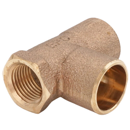 Main product image of 3/4" x 1/2" x 3/4" CxFxC Tee (Lead Free)
