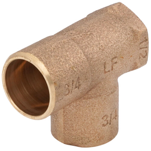 Main product image of 3/4" x 1/2" x 3/4" CxFxC Tee (Lead Free)
