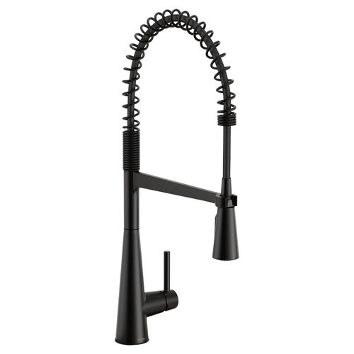 Main product image of Sleek Matte Black 1 Handle Pulldown Kitchen Faucet, 5925BL
