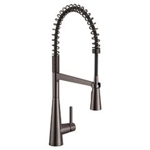 Main product image of Sleek Black Stainless 1 Handle Pulldown Kitchen Faucet, 5925BLS