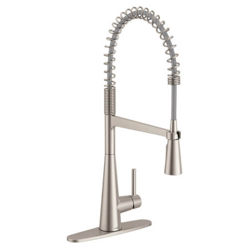 Main product image of Sleek Spot Resist Single Handle Pulldown Kitchen Faucet (Stainless Steel), 5925SRS