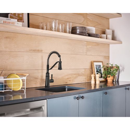 Main product image of Belfield 1 Handle Pulldown Kitchen Faucet, 1.5 GPM, 5927BL (Matte Black)