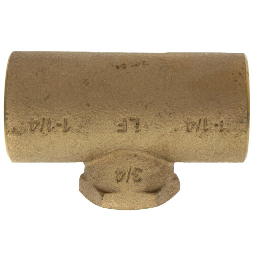 Main product image of 1-1/4" x 1-1/4" x 3/4" CxCxF Tee (Lead Free)