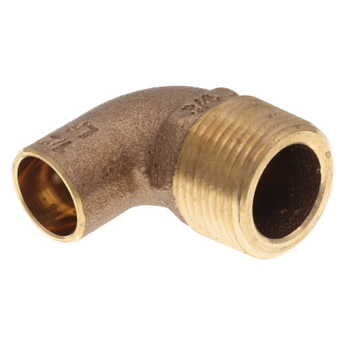 1/2" x 3/4" CxM 90° Elbow (Lead Free)