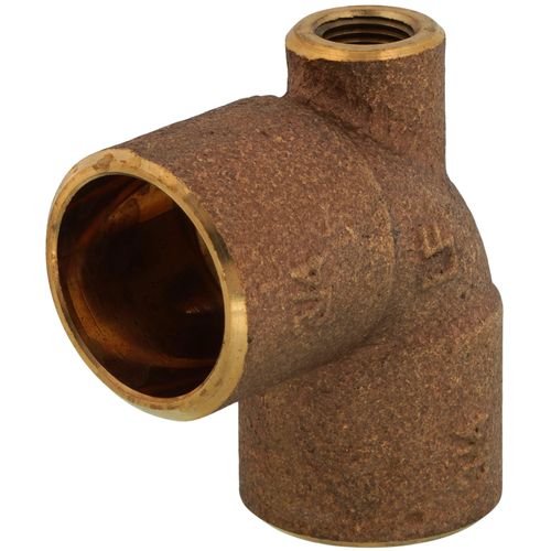 Main product image of 3/4" x 1/8" x 3/4" CxFxC Baseboard Tee (Lead Free)