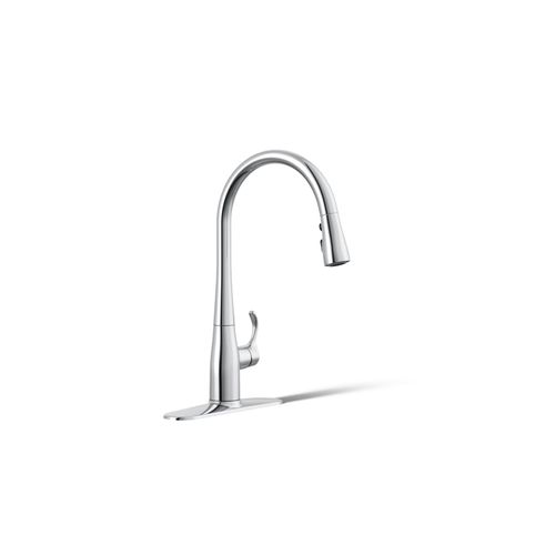 Main product image of Simplice 1-Handle Pull Down Swing Spout Kitchen Faucet (Polished Chrome), K-596-CP