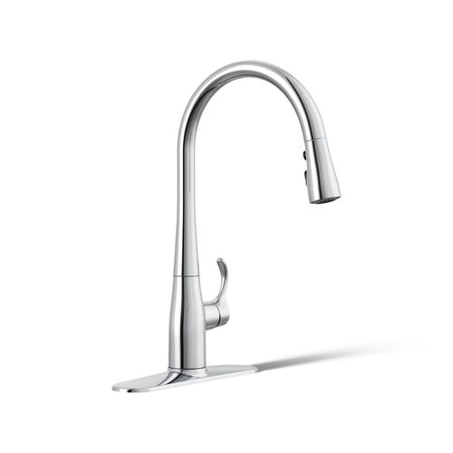 Main product image of Simplice 1-Handle Pull Down Swing Spout Kitchen Faucet (Polished Chrome), K-596-CP