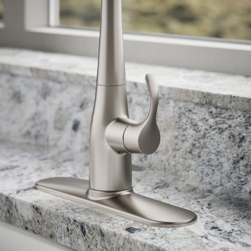 Main product image of Simplice 1-Handle Pull Down Swing Spout Kitchen Faucet (Vibrant Stainless), K-596-VS