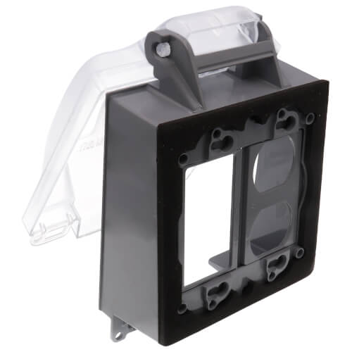 Main product image of 2-Gang Extra Duty Weatherproof While-in-Use Cover for GFCI/Decora, Vertical Mount